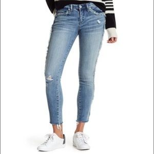 Blank NYC Frays for Days Cropped Skinny Jeans. 29.